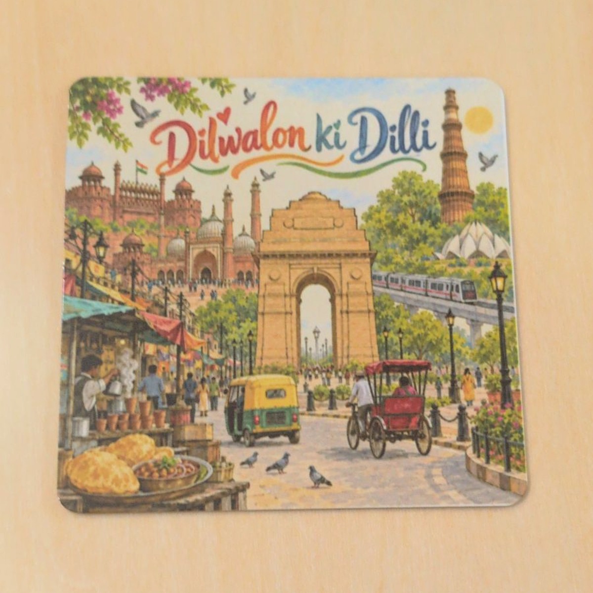 Dilwalon Ki Dilli art magnet by YldKat Studios