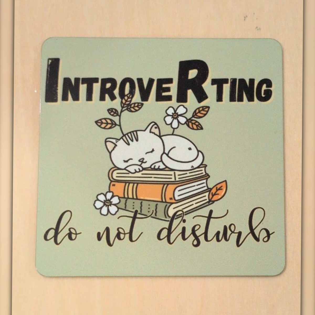Introverting – Do Not Disturb art magnet by YldKat Studios