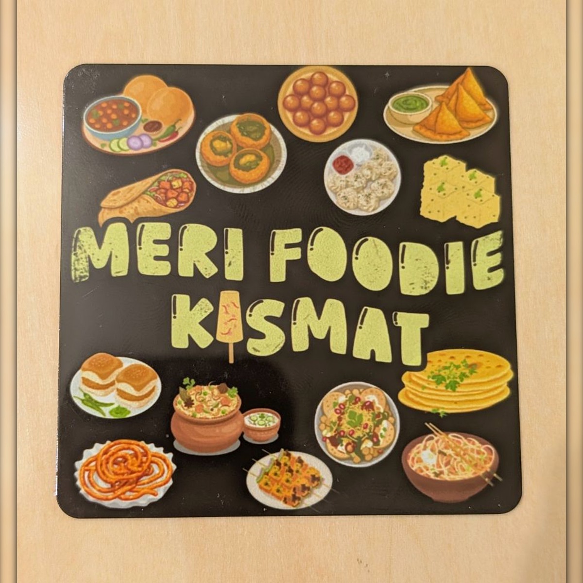 Meri Foodie Kismat art magnet by YldKat Studios