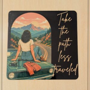 Take the Path Less Traveled art magnet by YldKat Studios